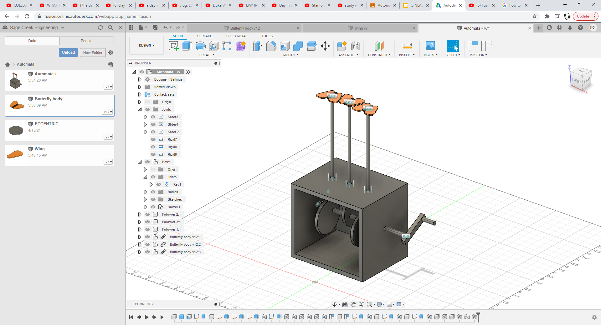 Automata Mechanism — Motion Study