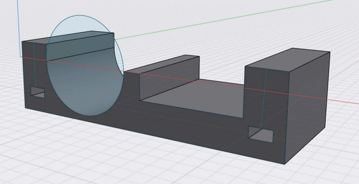 Early pot holder CAD concept — isometric view